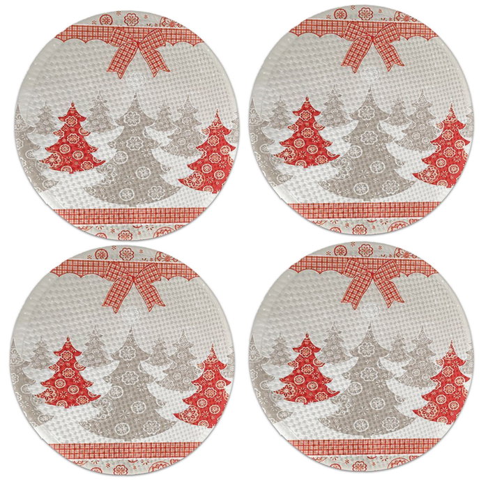 Hermia Set de 4 Salvamanteles Individuales Multicolor Hermia Set de 4 Salvamanteles Individuales Multicolor